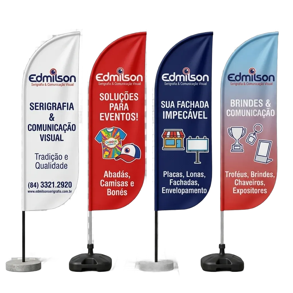 Bandeiras, Bandeirola e Wind Banner